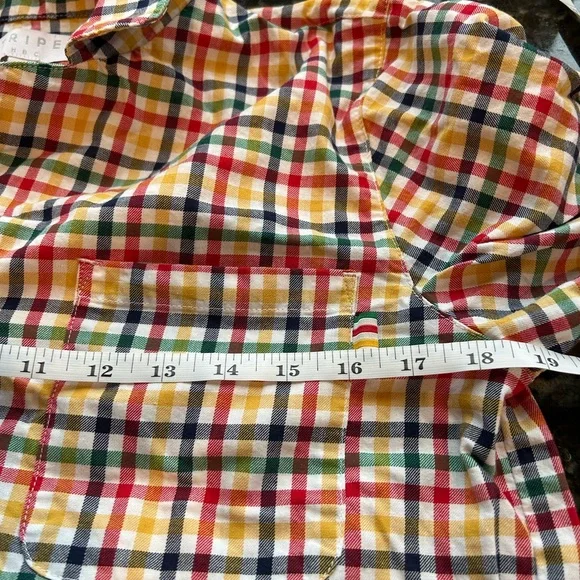 Hudson Bay Company Stripes cotton PJ set. Collared. Buttons. Pockets. Medium - Picture 9 of 10